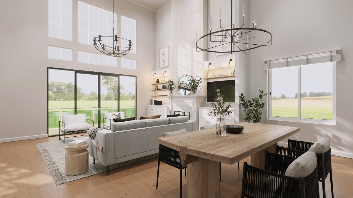 Farm House Table for your Home - Bella Virtual Staging