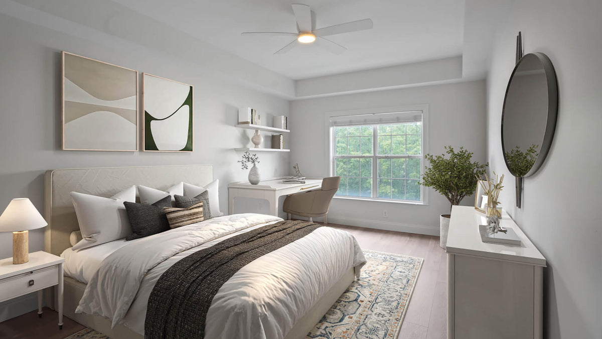 Bedroom, after — Virtual staging