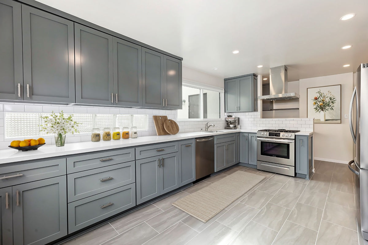 500 Leslie Ln · kitchen, after — Virtual staging