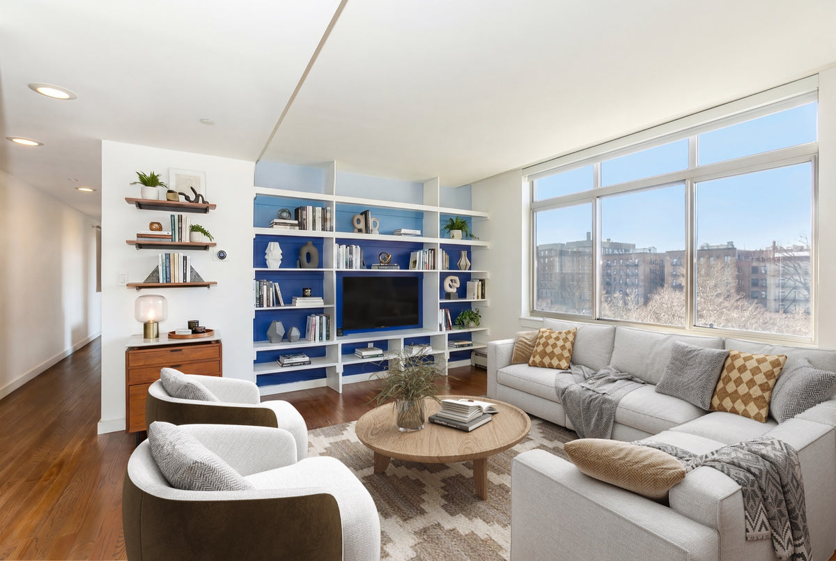 130 Bradhurst · primary bedroom, after — Virtual staging