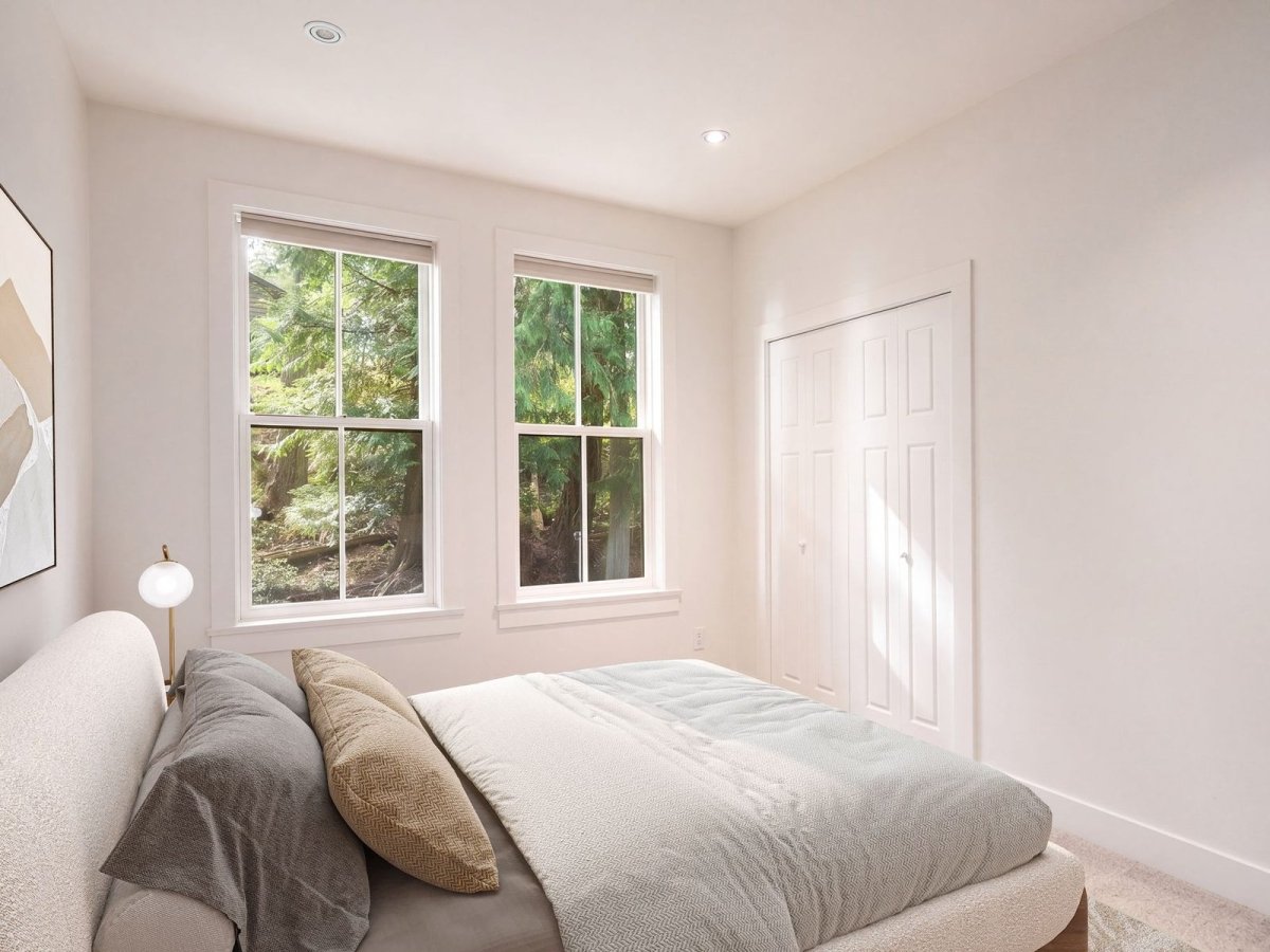 Primary bedroom, after staging