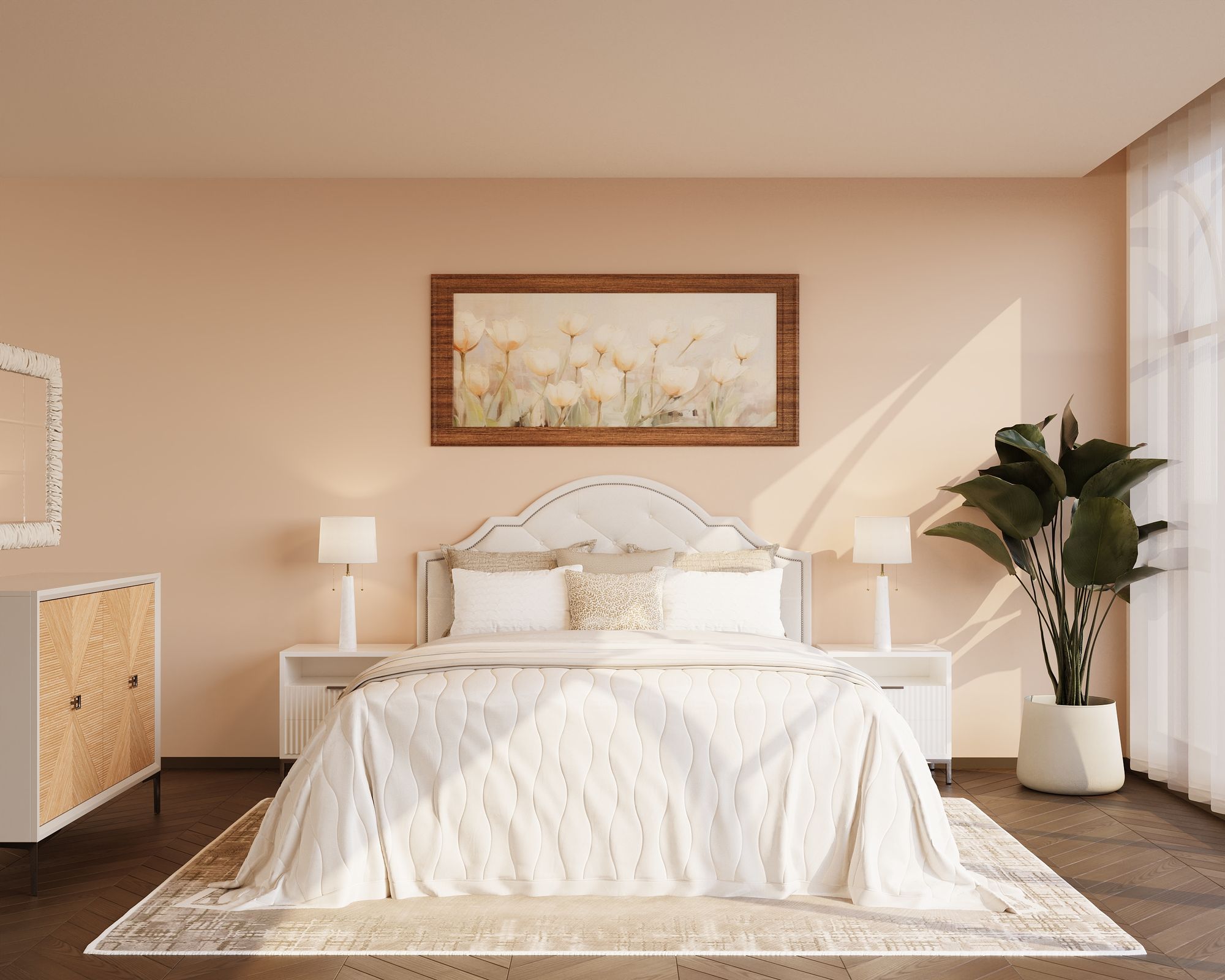Transitional bedroom, after — 3D model and render by Bella's 3D artists