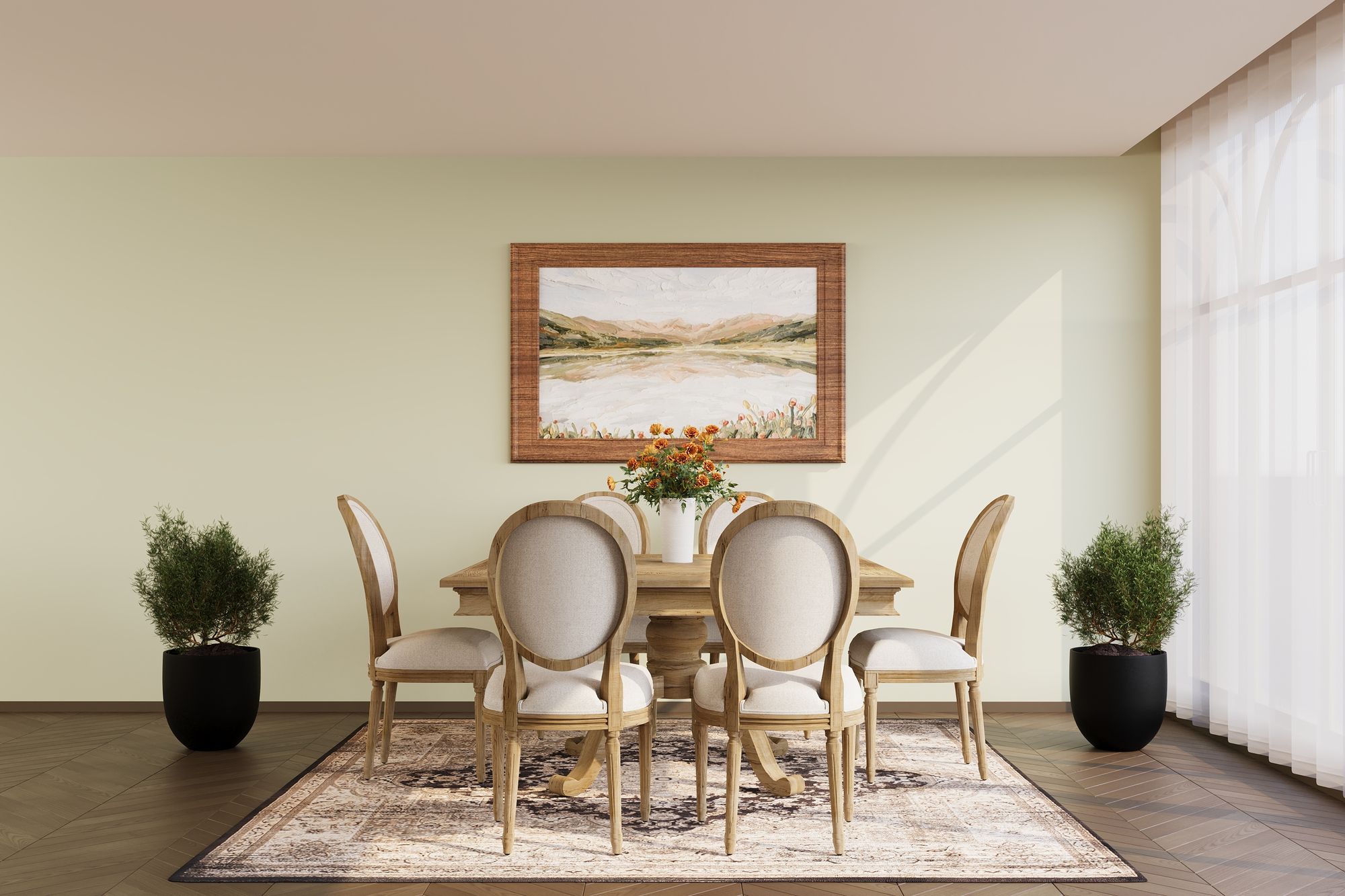Traditional dining room, after — 3D model and render by Bella's 3D artists