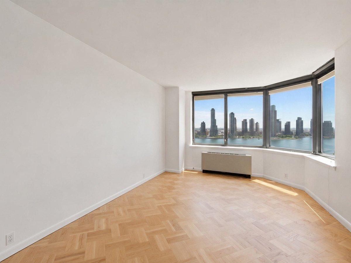 Murray Hill river-view bedroom, before