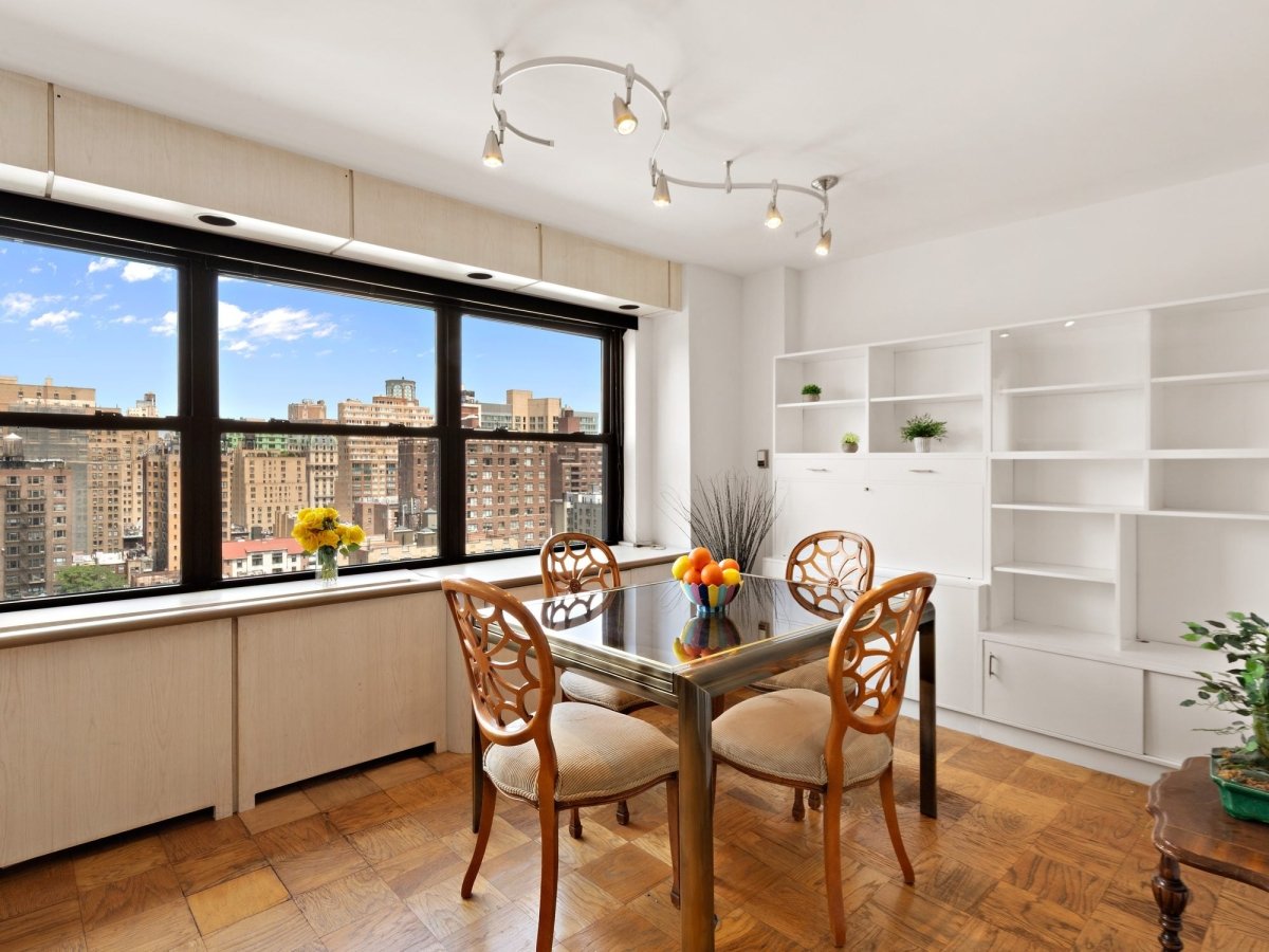 Upper West Side city-view dining room, before