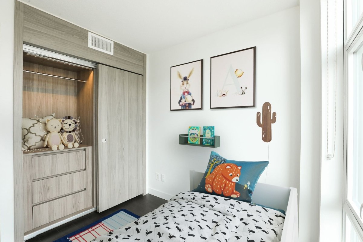 Bedroom, staged